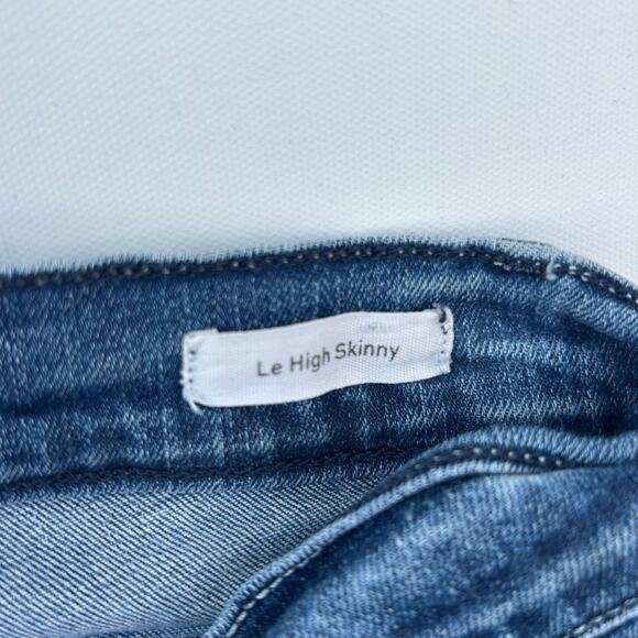 Frame Le High Skinny Ankle Jeans Medium Wash Bradfield Blue Size 29 - Picture 5 of 11